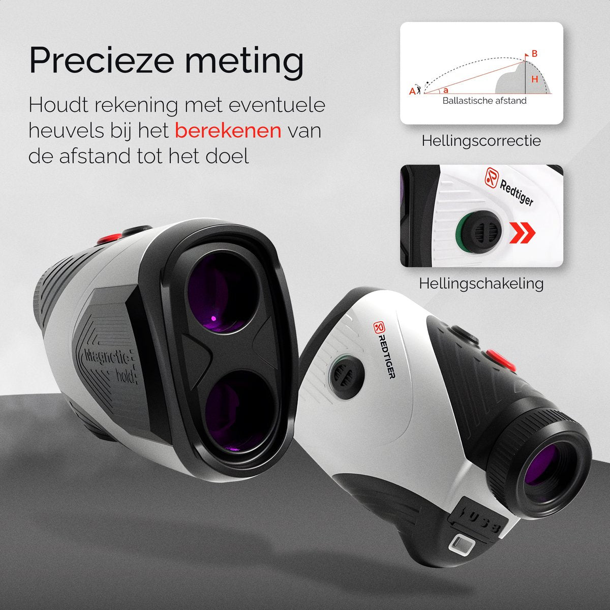 RedTiger Golf Afstandsmeter - Afstandsmeter Golf - Laser afstandsmeter Golf