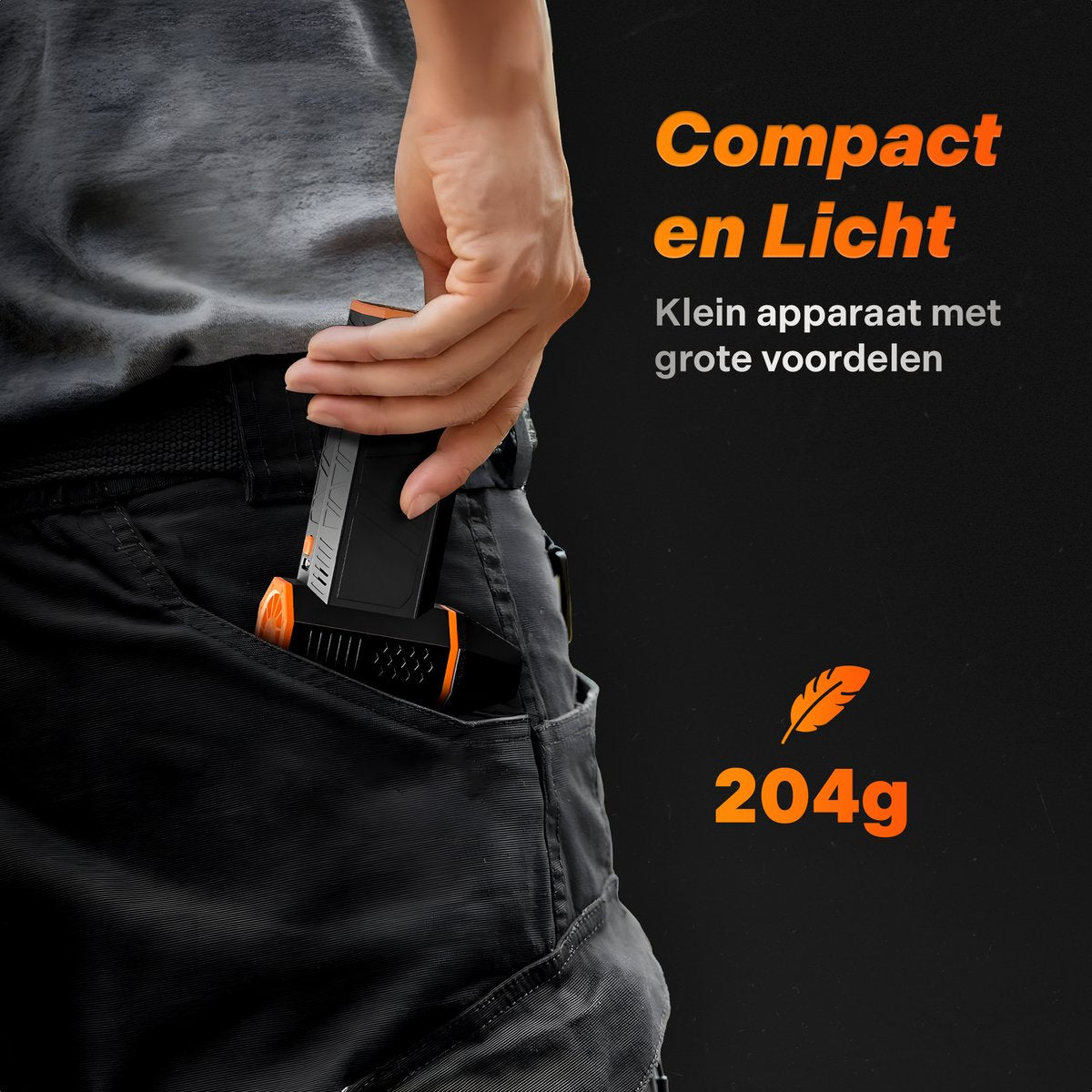 Wolfbox MF50 Air Duster Draadloos - Oplaadbaar 5000mAh - Compressed air - Perslucht