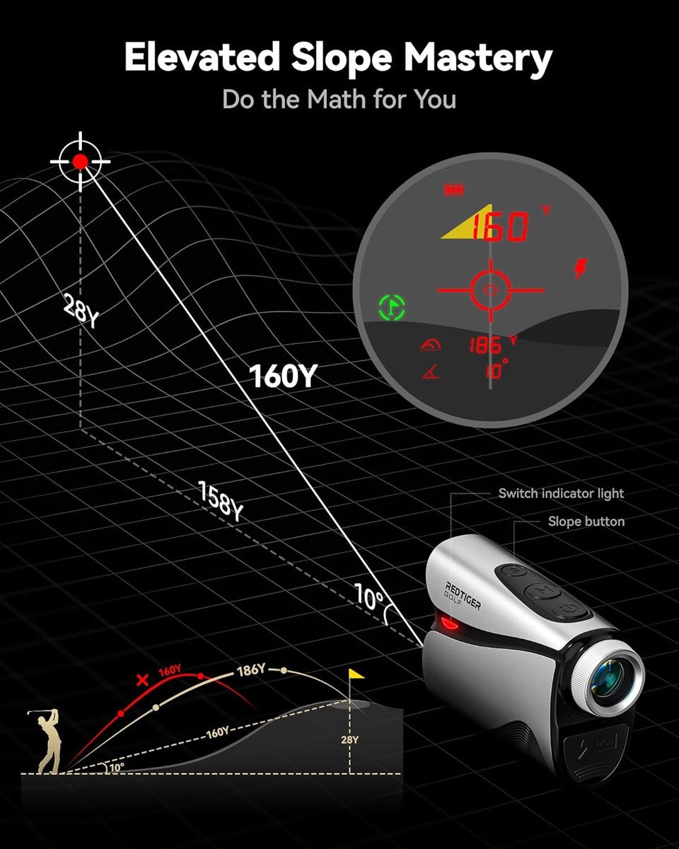 RedTiger Golf Afstandsmeter OLED - Afstandsmeter Golf - Laser afstandsmeter Golf