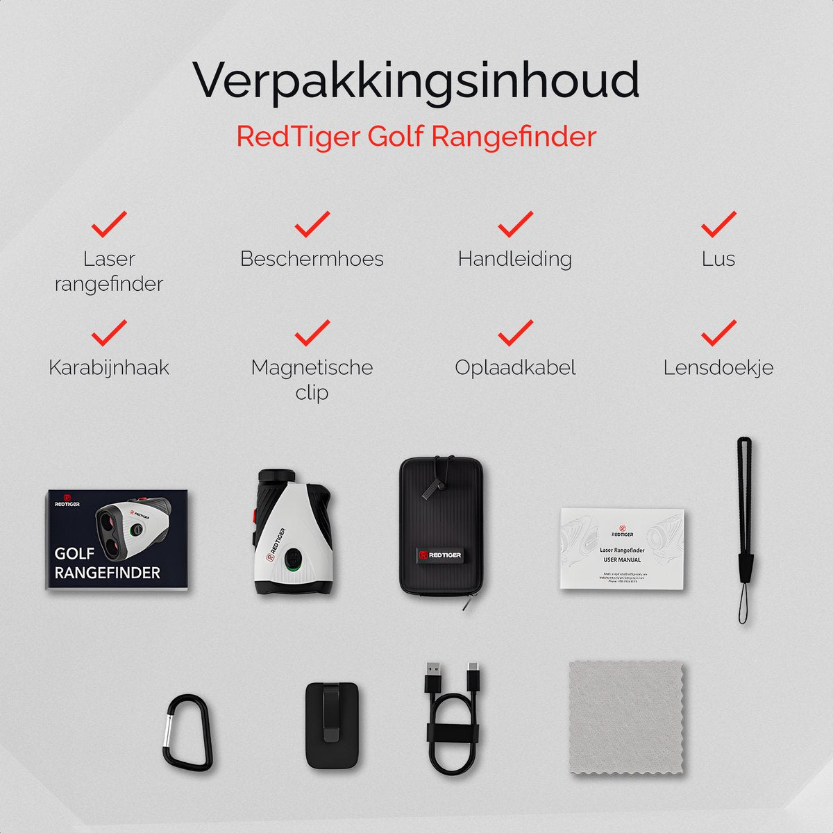 RedTiger Golf Afstandsmeter - Afstandsmeter Golf - Laser afstandsmeter Golf
