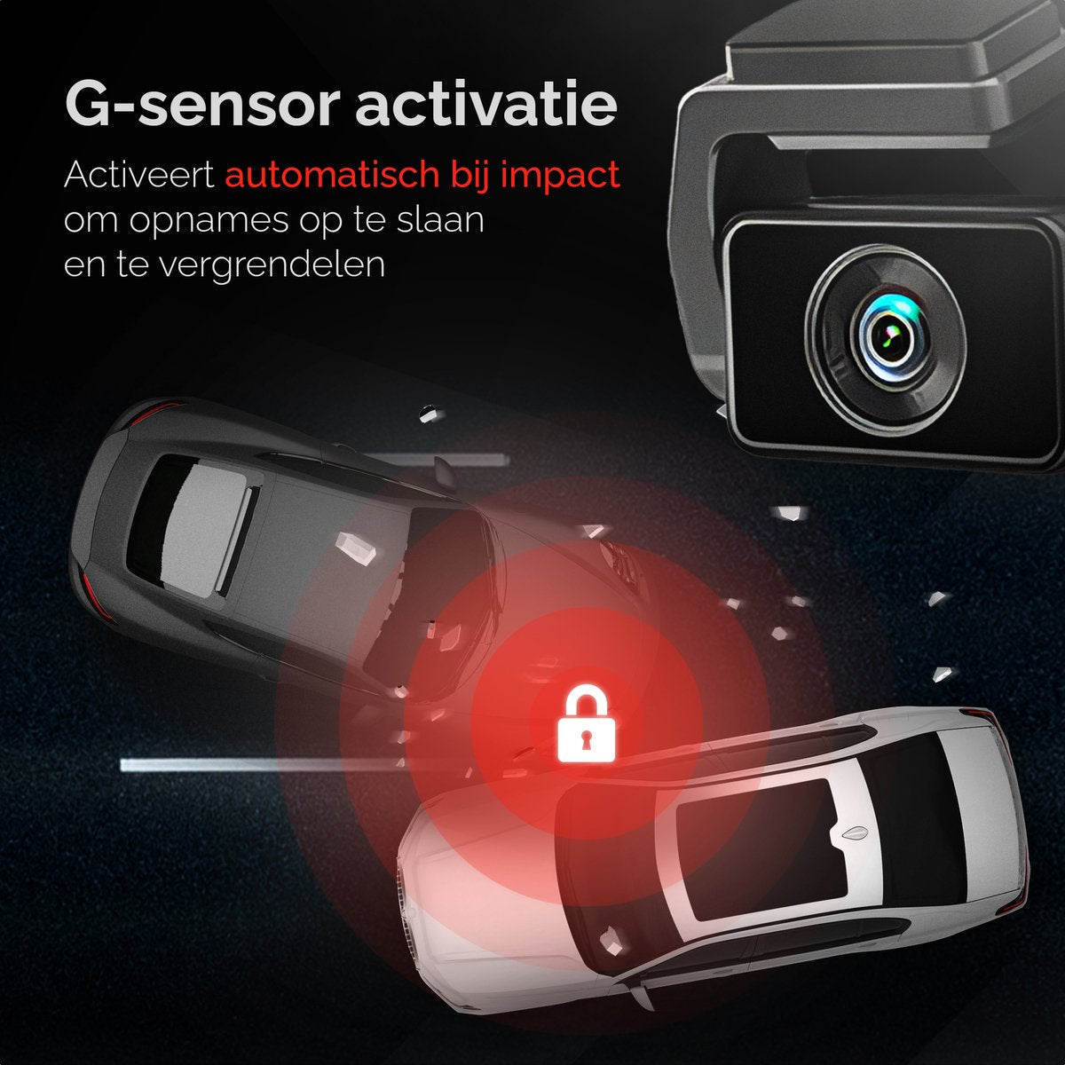 Redtiger F4 4K Dashcam, 5G Wifi met GPS