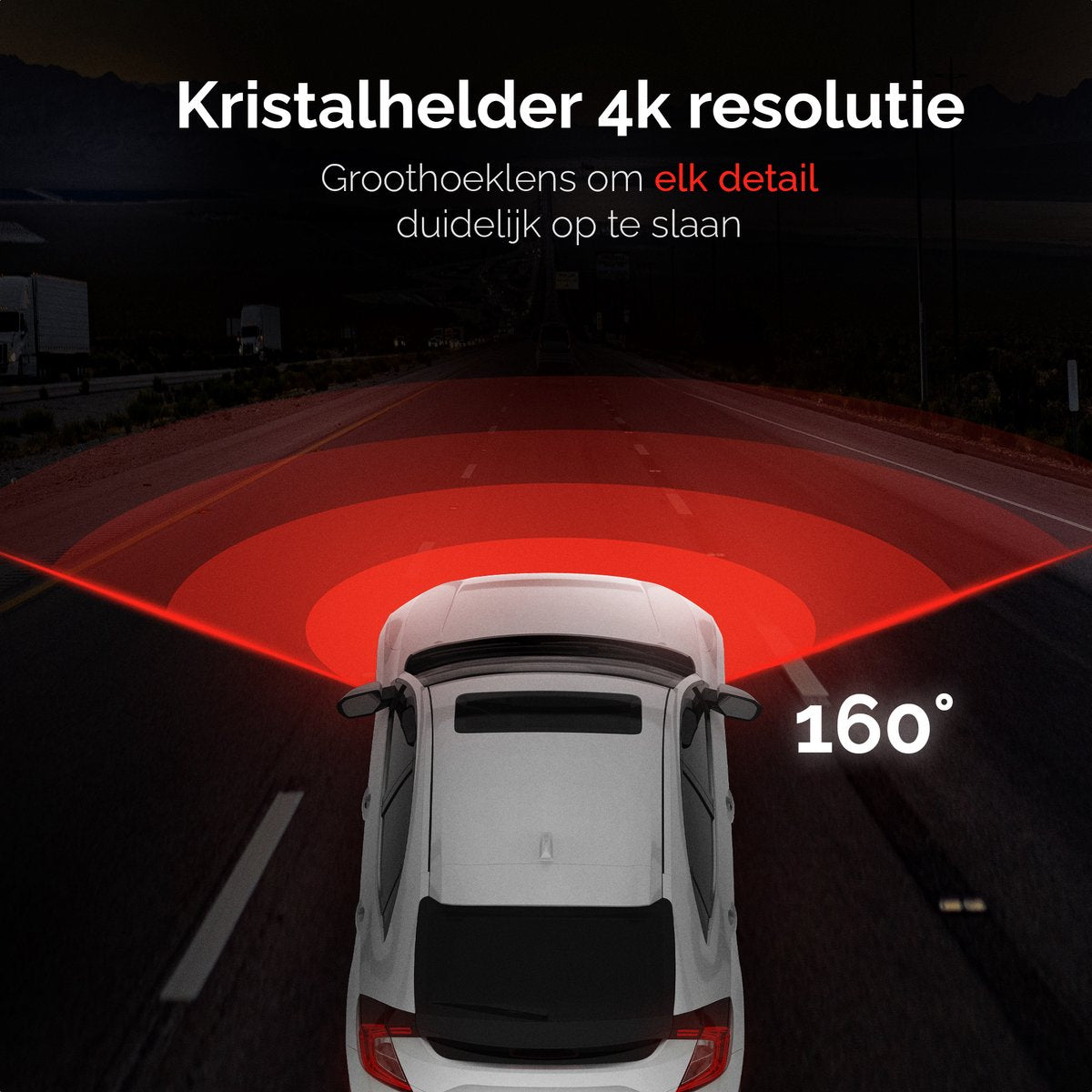 Redtiger F4 4K Dashcam, 5G Wifi met GPS