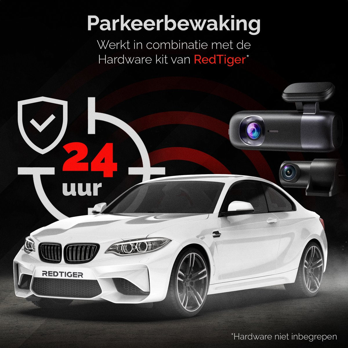 Redtiger F9 Dual Dashcam 4K &amp; 1080P Wifi, GPS