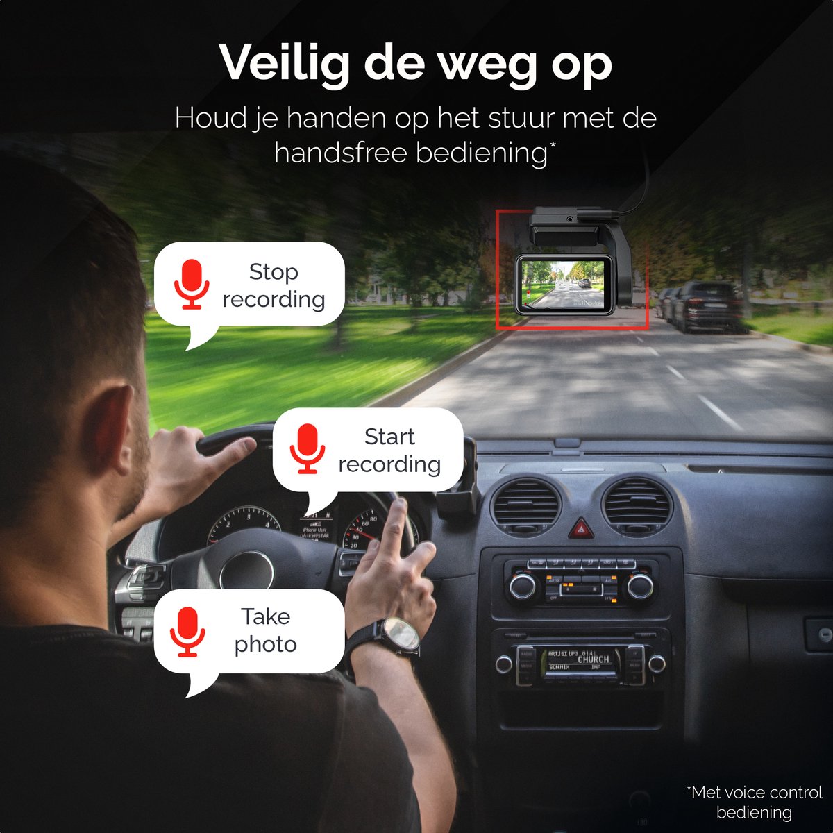 Redtiger F4 4K Dashcam, 5G Wifi met GPS