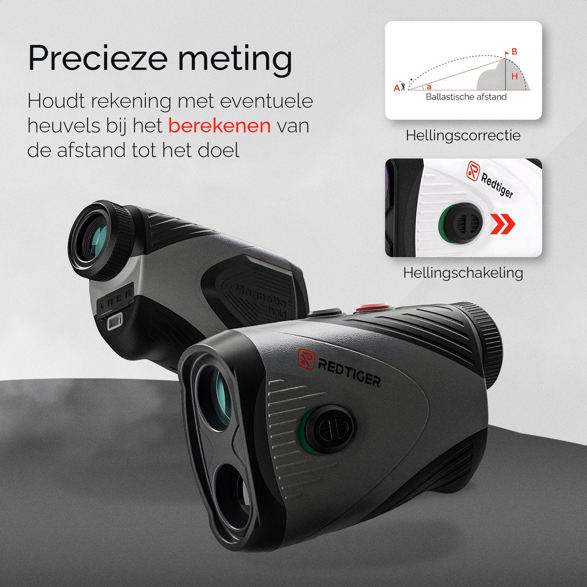 RedTiger Golf Afstandsmeter - Afstandsmeter Golf - Laser afstandsmeter Golf
