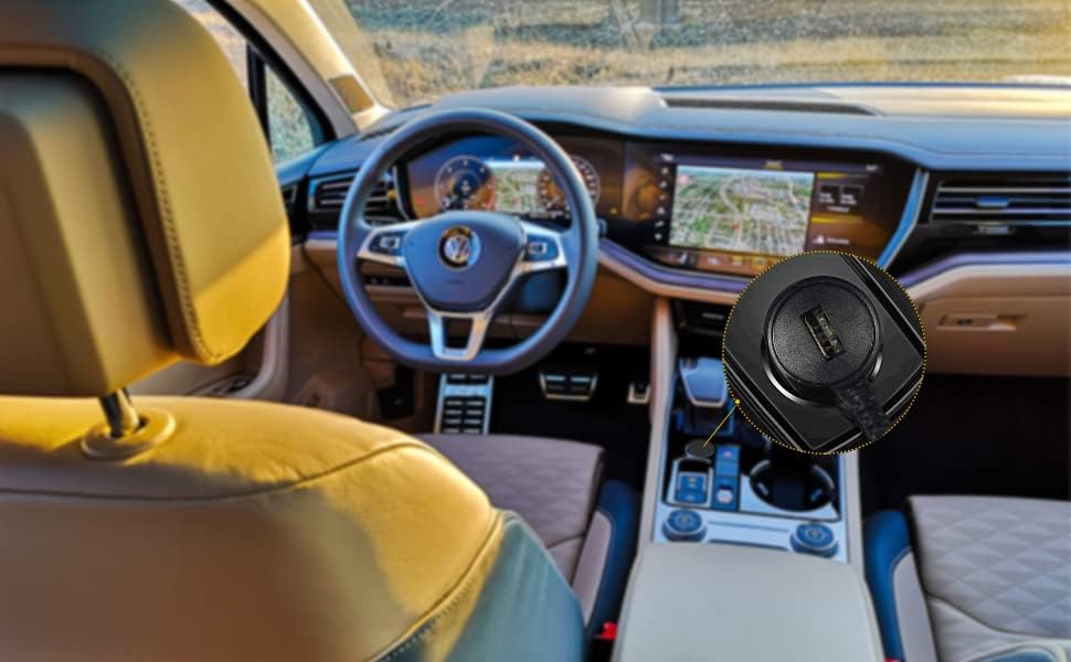 RedTiger Aanstekerplug Type-C Adapter voor Dashcam – Vervangende Voedingskabel voor Voertuigen