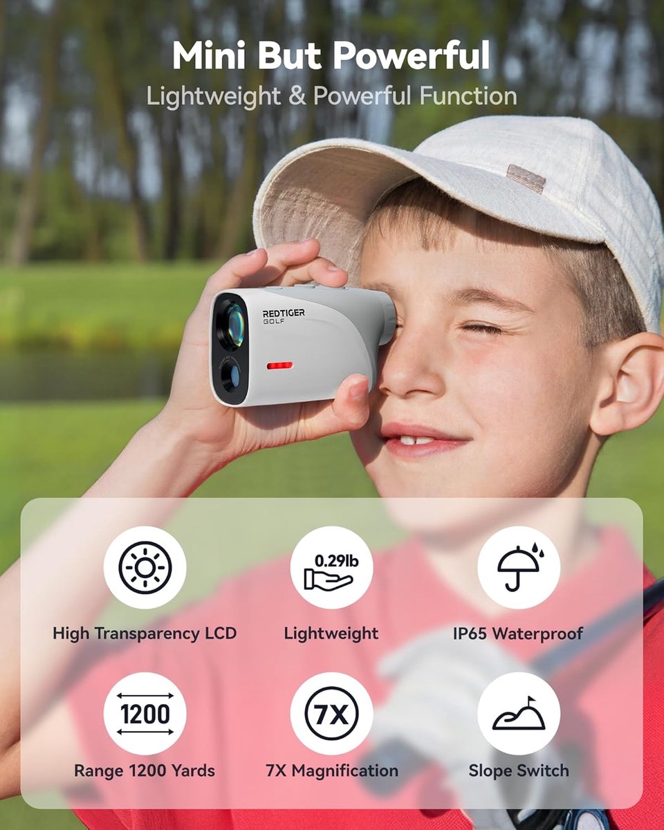 RedTiger Golf Afstandsmeter Golfvue Wit - Afstandsmeter Golf - Laser afstandsmeter Golf