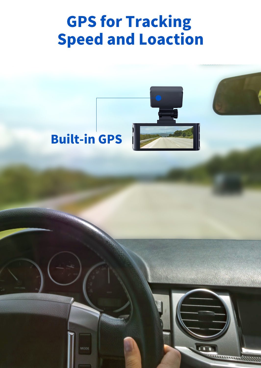 Redtiger F7N/F17 Dashcam 3M Mount with GPS Module